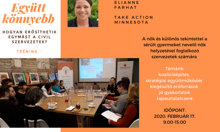 Együtt könnyebb – hogyan erősíthetik egymást a civil szervezetek? tréning